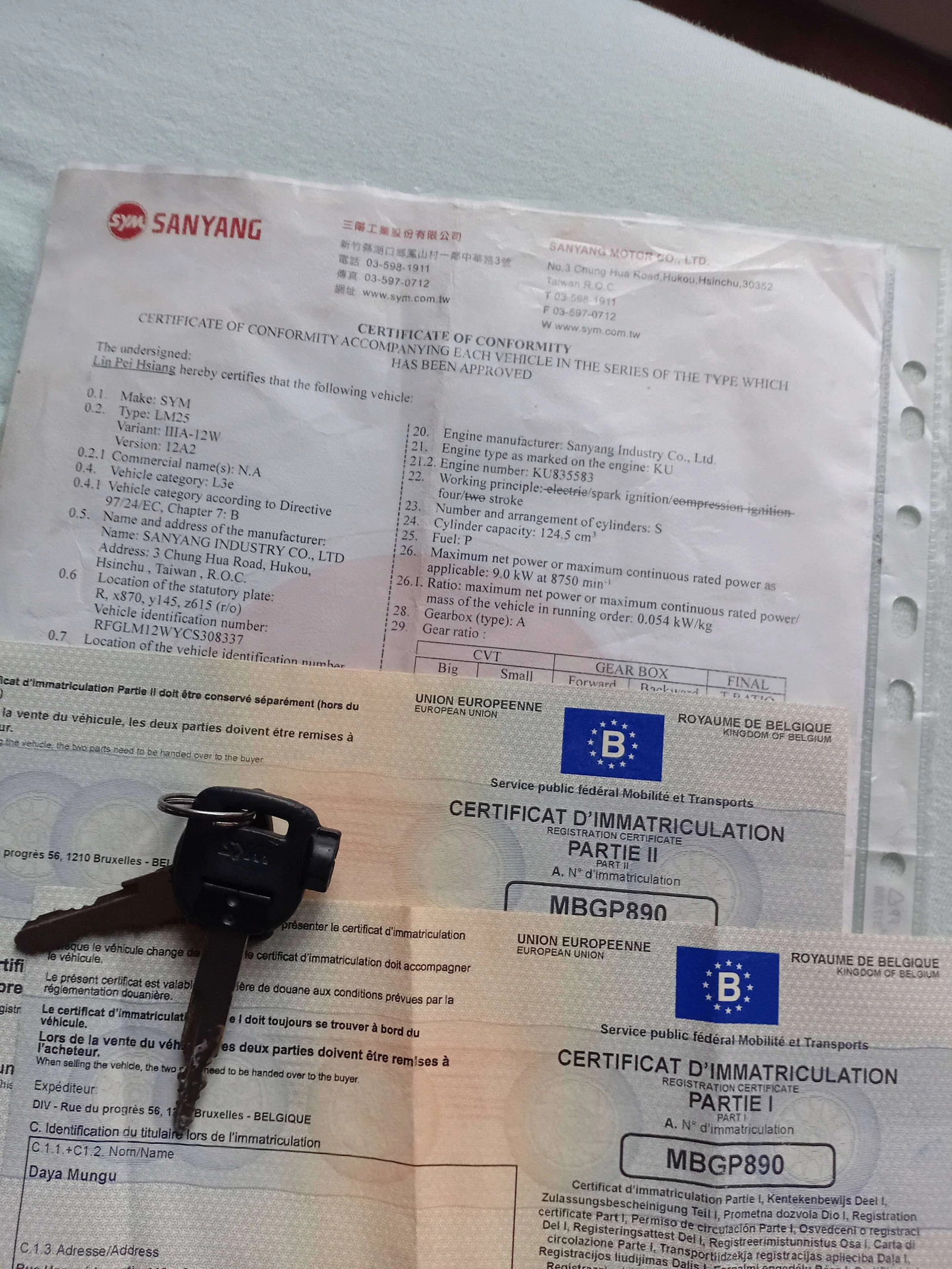 SYM GTS 125 undefined